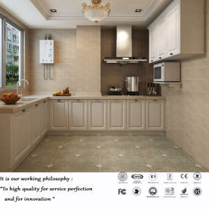 Classical Style White PVC Kitchen Cabinet (ZH524)