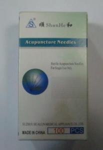 0.30X30mm Acupuncture Needle with Tube, Copper Handle - Shunhe Brand